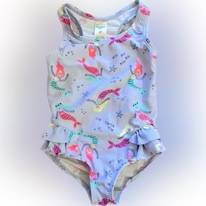 Girls Mermaid Swim Suit. Size 2